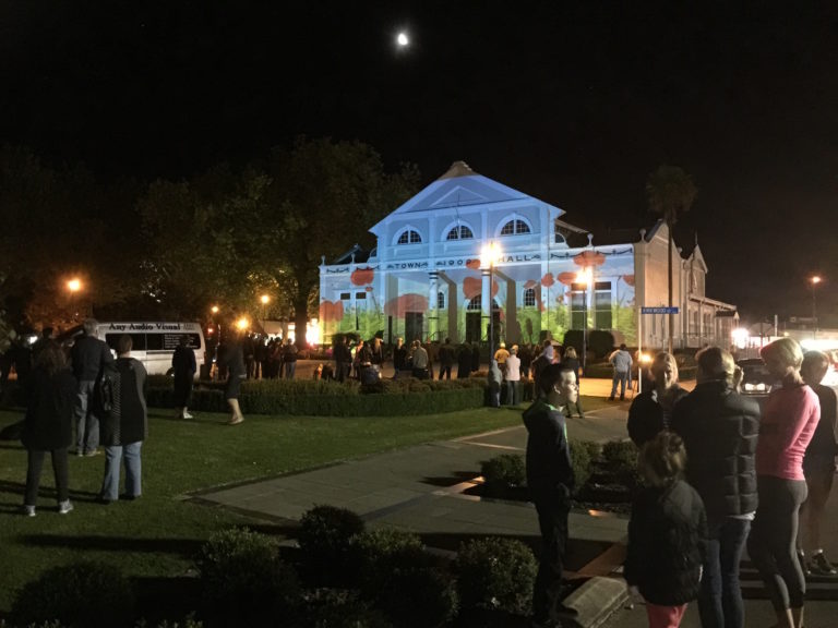 TownHall projected image