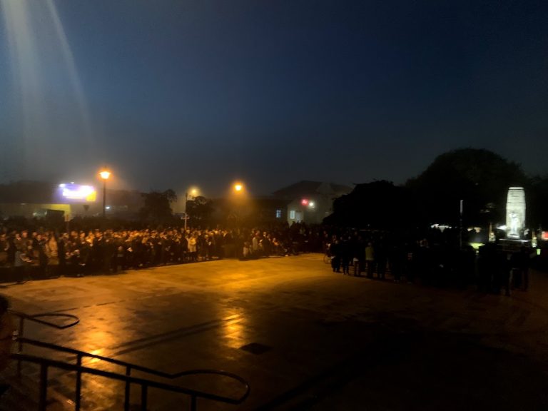 Dawn Service nice foggy morning