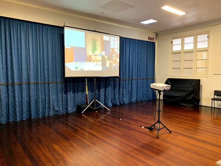Te Awamutu Church Hall overflow for funeral
