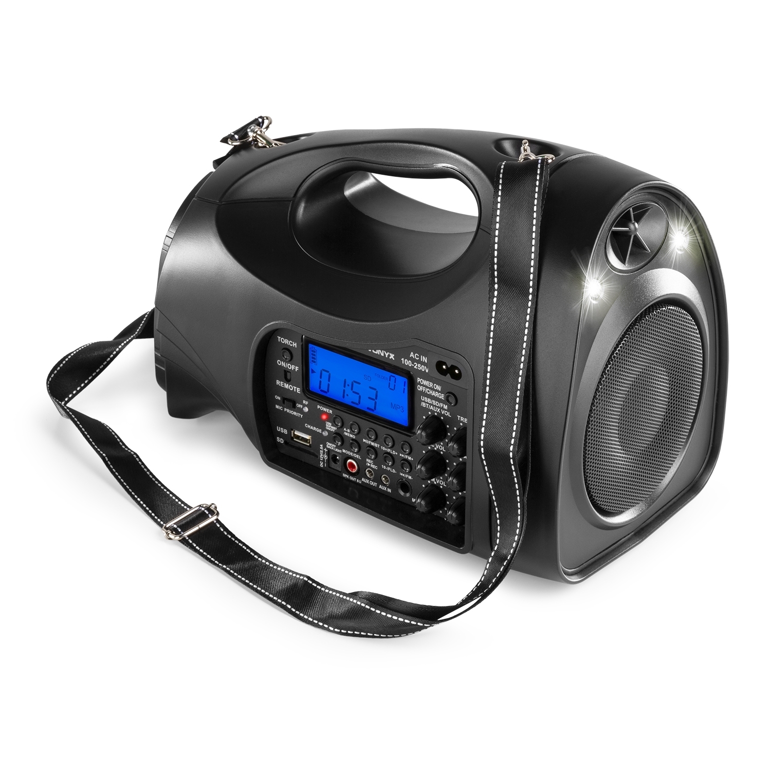 Personal Portable PA System with Wireless Mic with Shoulder strap and Bluetooth