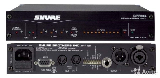 Shure DFR11EQ Digital Feedback Reducer x2