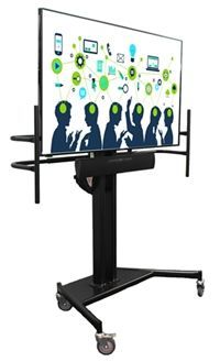 All-In-One 65" Interactive Touch Panel Series II - Touch screen TV on lifting Trolley