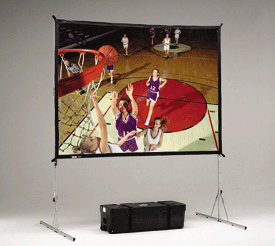 3 metre Erectable Screen (front and rear projection)with lower drape