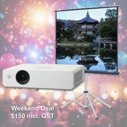 Data Projector and Screen Weekend Deal