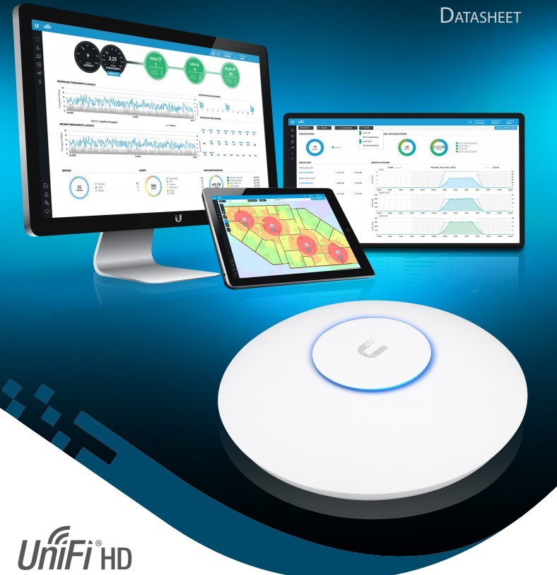 UniFi HD Enterprise Wi-Fi Access Point up to 500 Connections