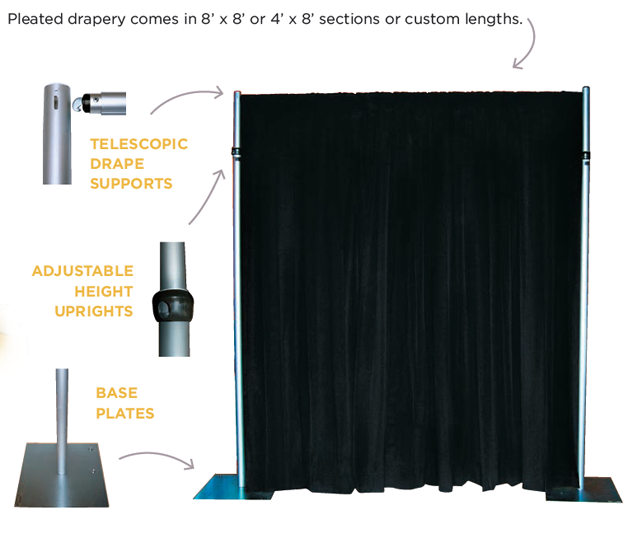 Black Drape 5M x 3M
