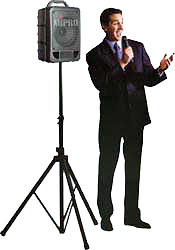 Portable PA battery operated hand held radio Mic